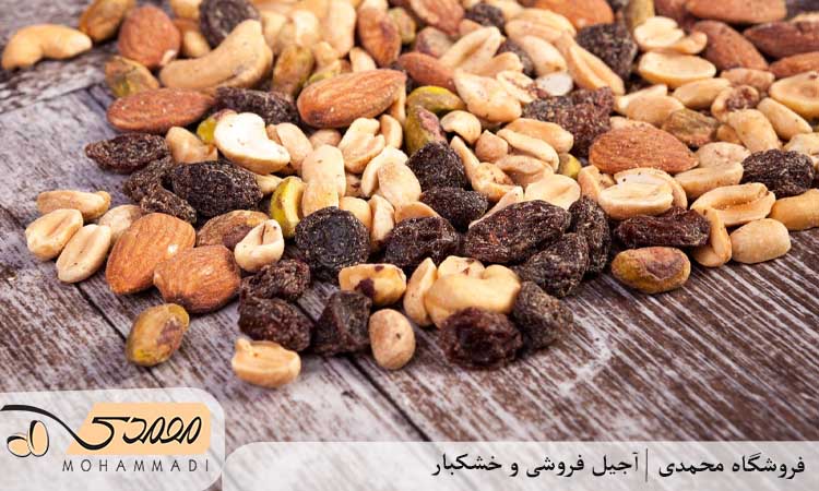 آجیل خام بوداده و شور شب یلدا