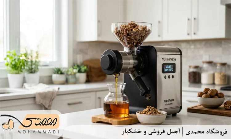 طرز تهیه روغن گردو با دستگاه روغن گیری خانگی